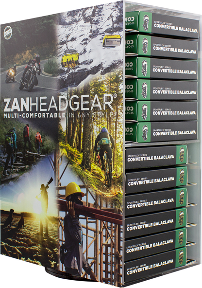 ZAN HEADGEAR Counter Spinner Display - Acrylic - Balas DISPF-ZBALA24LM