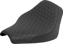 SADDLEMEN Renegade™ Solo Seat - Honeycomb - Black Stitch - FXST/FXBB '18-'25 818-30-003