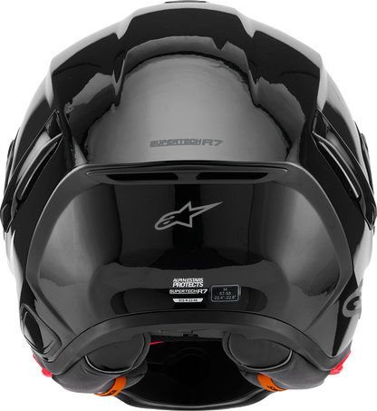 ALPINESTARS Supertech R7 Helmet - 22.06 - Solid - Gloss Black - 2XL 8202126-1180-2XL