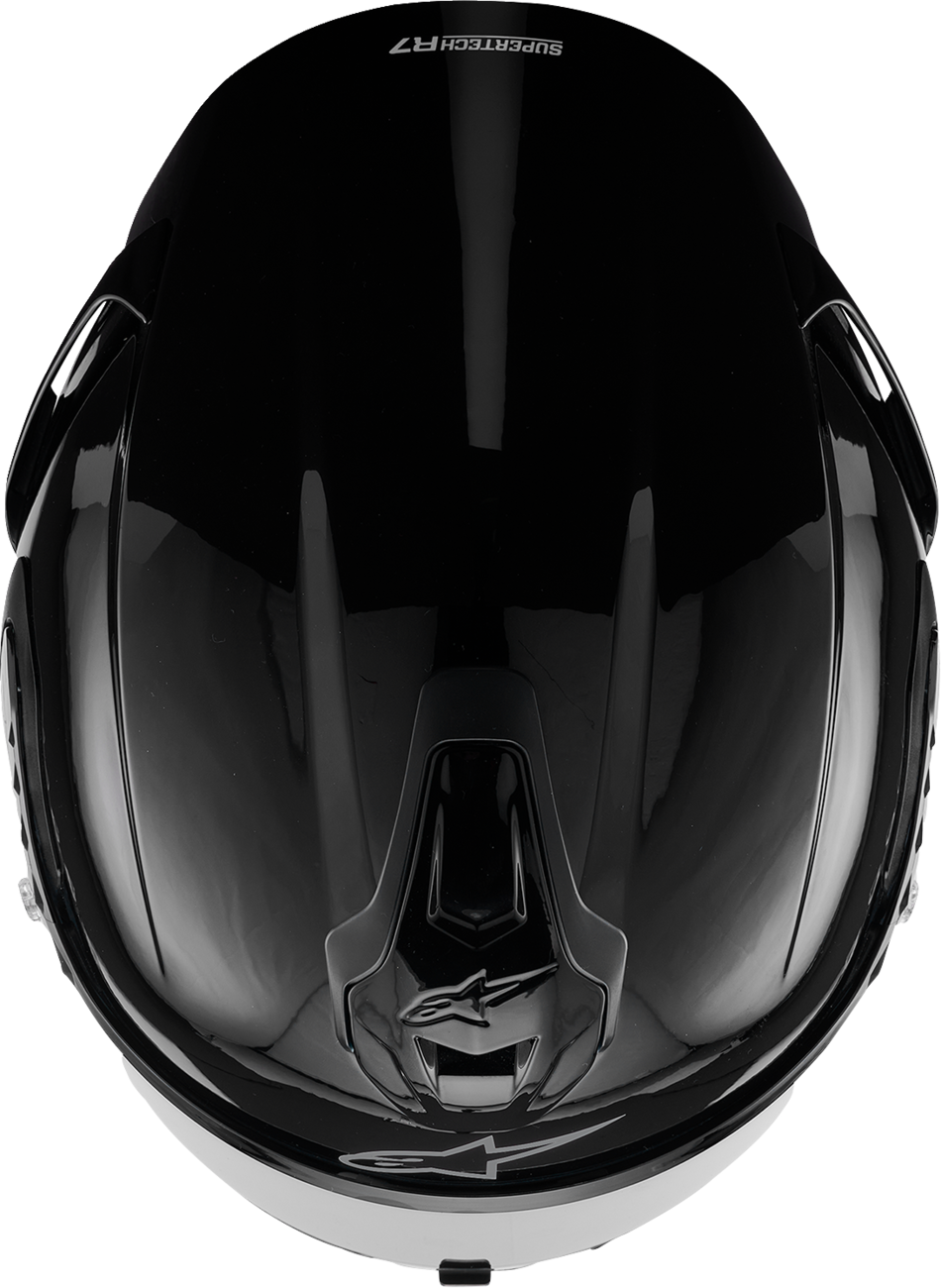 ALPINESTARS Supertech R7 Helmet - 22.06 - Solid - Gloss Black - 2XL 8202126-1180-2XL