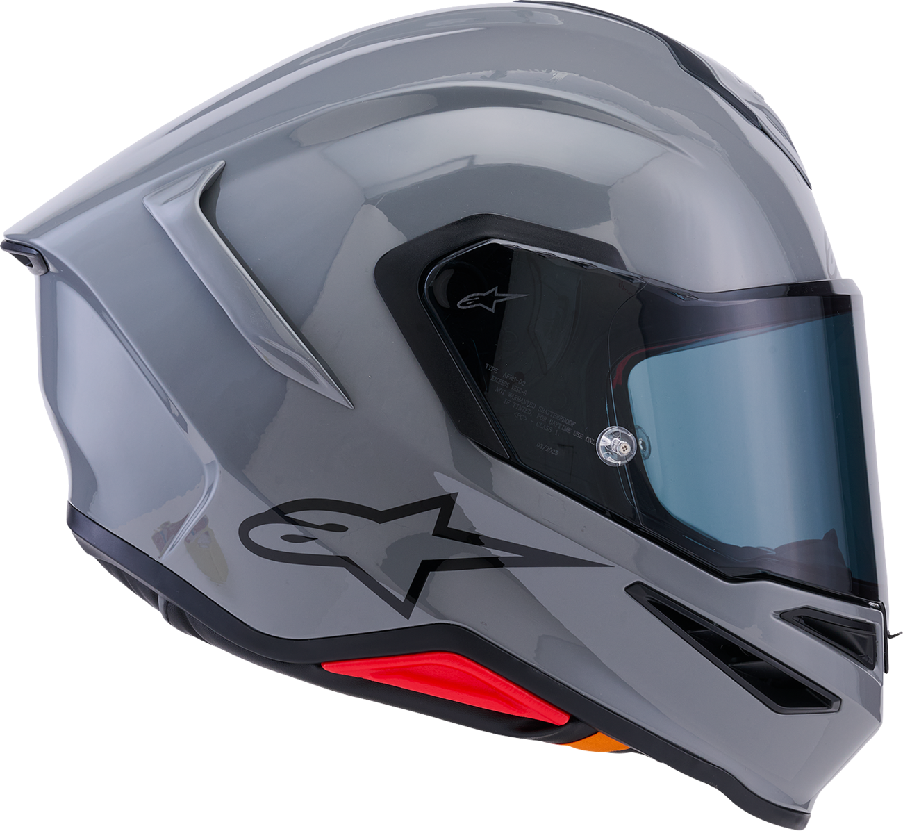 ALPINESTARS Supertech R7 Helmet - 22.06 - Solid - Gloss Gray - XL 8202126-1635-XL