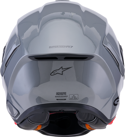 ALPINESTARS Supertech R7 Helmet - 22.06 - Solid - Gloss Gray - Large 8202126-1635-L