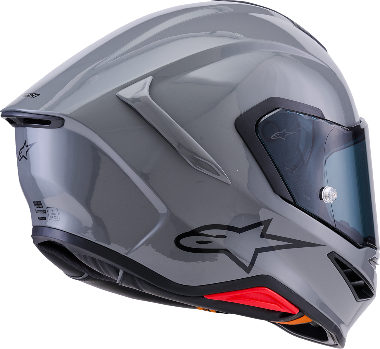 ALPINESTARS Supertech R7 Helmet - 22.06 - Solid - Gloss Gray - XL 8202126-1635-XL