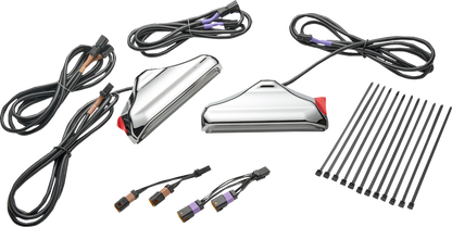 CIRO Fork Lights with Lightstrike Compatibility - Chrome - '24-'25 FLHX/FLHXU/FLTRX 42120