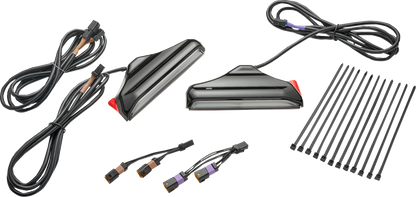 CIRO Fork Lights with Lightstrike Compatibility - Black - '24-'25 FLHX/FLHXU/FLTRX 42121