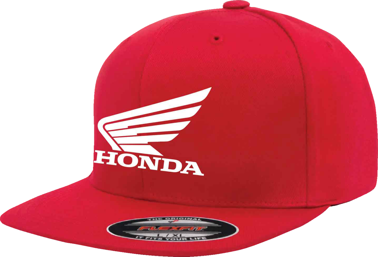 FACTORY EFFEX Honda Big Wing Hat - Red - Large/XL 29-86312