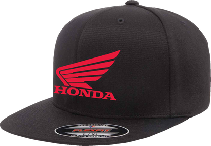 FACTORY EFFEX Honda Big Wing Hat - Black - Small/Medium 29-86314