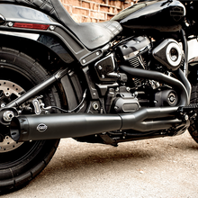 S&S CYCLE 2-into-1 Exhaust System - Black 550-0789