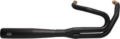 S&S CYCLE 2-into-1 Exhaust System - Black 550-0789