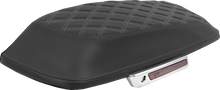 SADDLEMEN Saddlebag Lid Covers - Lattice - Silver Stitch - FLH/FLT '14-'25 L870-14-18405