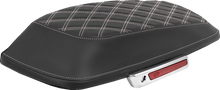 SADDLEMEN Saddlebag Lid Covers - Lattice - White Stitch - FLH/FLT '14-'25 L870-14-18406