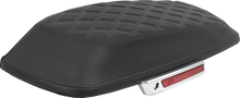 SADDLEMEN Saddlebag Lid Covers - Lattice - Gray Stitch - FLH/FLT '14-'25 L870-14-18402