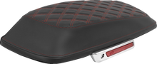 SADDLEMEN Saddlebag Lid Covers - Lattice - Red Stitch - FLH/FLT '14-'25 L870-14-18404