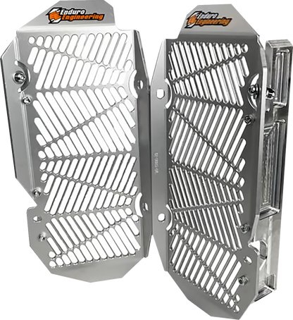 MOOSE OFFROAD Radiator Guards - Silver - Kawasaki 12-8024