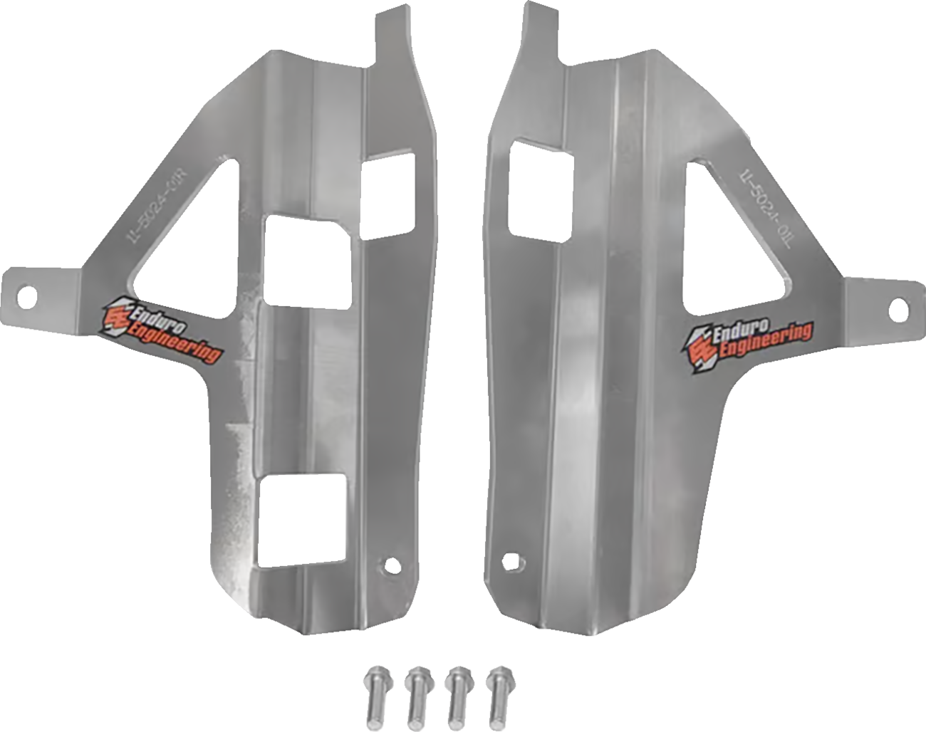 MOOSE OFFROAD Radiator Braces - Silver - Yamaha 11-5024