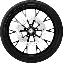 COASTAL MOTO Marlin Front Wheel - Solid Black (21") | Rotors (11.8") | Dunlop AE2 Tire (130/60B21) PKG2-MAR213SB-ABST