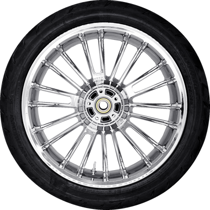 COASTAL MOTO Atlantic Rear Wheel - Chrome (18") | Dunlop AE2 Tire (180/55B18) PKG2-ATL185CH-ABST