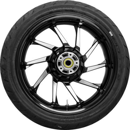 COASTAL MOTO Hurricane Rear Wheel - Black Cut (18") | Dunlop AE2 Tire (180/55B18) PKG2-HUR185BC-ABST