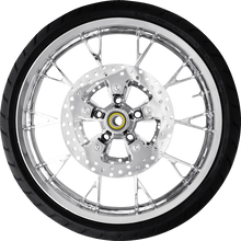 COASTAL MOTO Marlin Front Wheel - Chrome (21") | Rotors (11.8") | Dunlop AE2 Tire (130/60B21) PKG2-MAR213CH-ABST