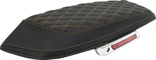 SADDLEMEN Saddlebag Lid Covers - Lattice - Gold Stitch - FLH/FLT '23-'25 L870-23-18407