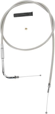 DRAG SPECIALTIES Stainless Braided Throttle Cable - 42" 5331102B