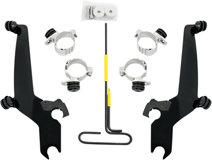 MEMPHIS SHADES Trigger Lock Sportshield Mounting Kit - Narrow - Black MEB8917