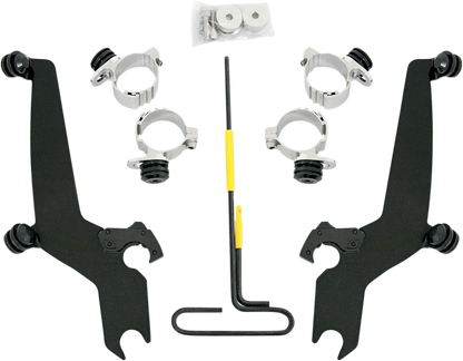 MEMPHIS SHADES Trigger Lock Sportshield Mounting Kit - Wide - Black MEB8916