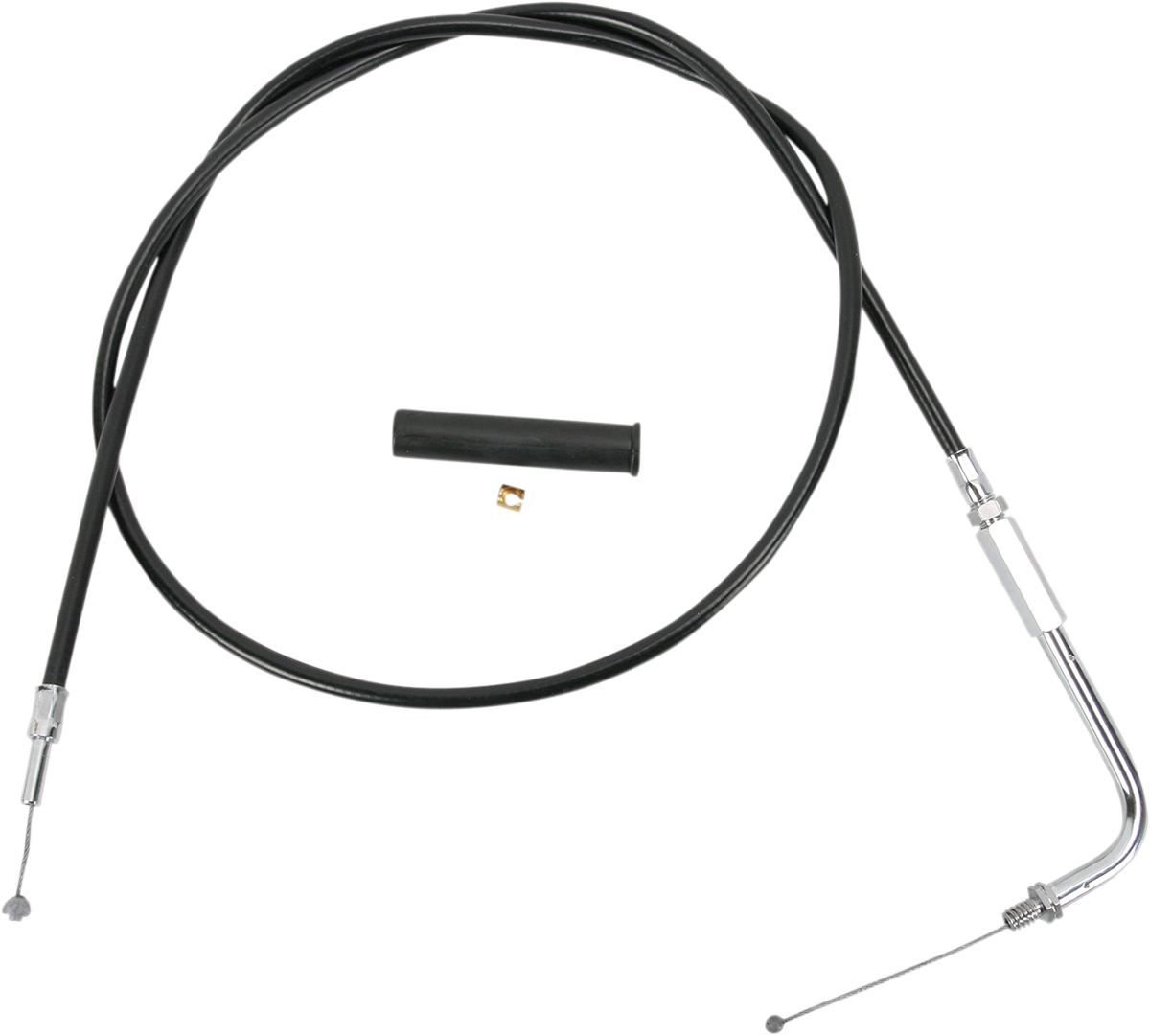 DRAG SPECIALTIES Black Vinyl Throttle Cable - 38" 4330906B