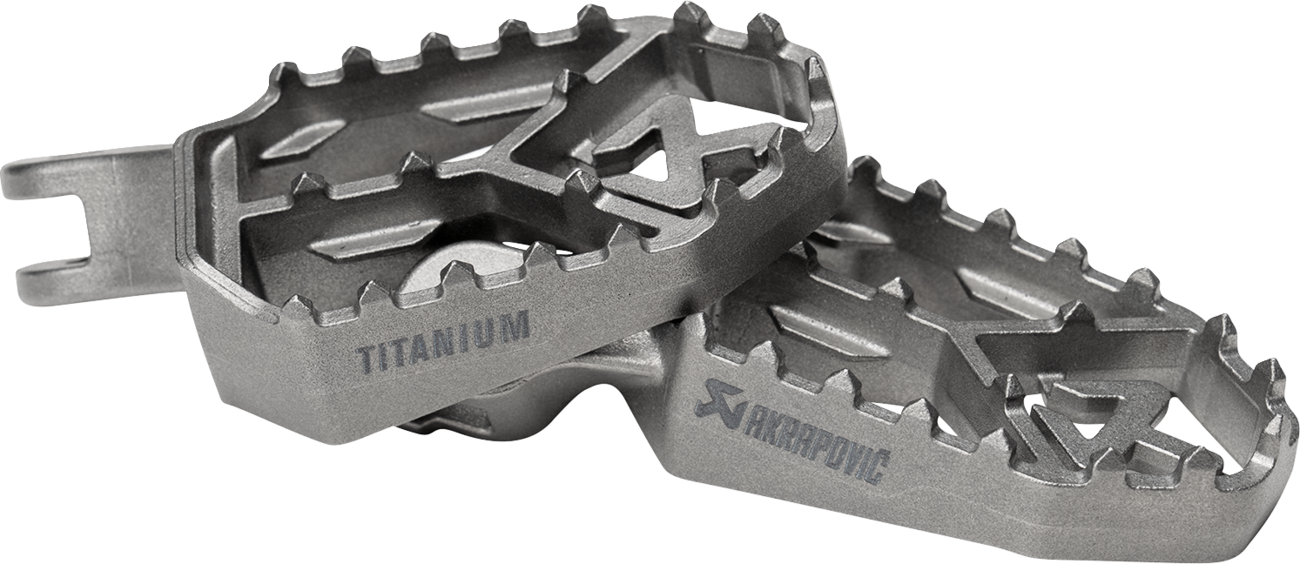 AKRAPOVIC Adventure Foot Pegs - Titanium - Triumph F-T12T1