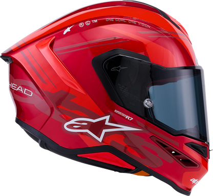 ALPINESTARS Supertech R7 Helmet - 22.06 - A-Core - Gloss Red/White - XS 8203426-3182-XS