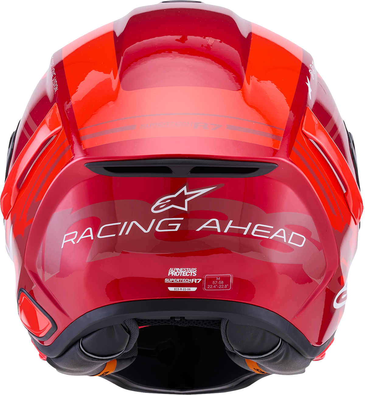 ALPINESTARS Supertech R7 Helmet - 22.06 - A-Core - Gloss Red/White - XS 8203426-3182-XS
