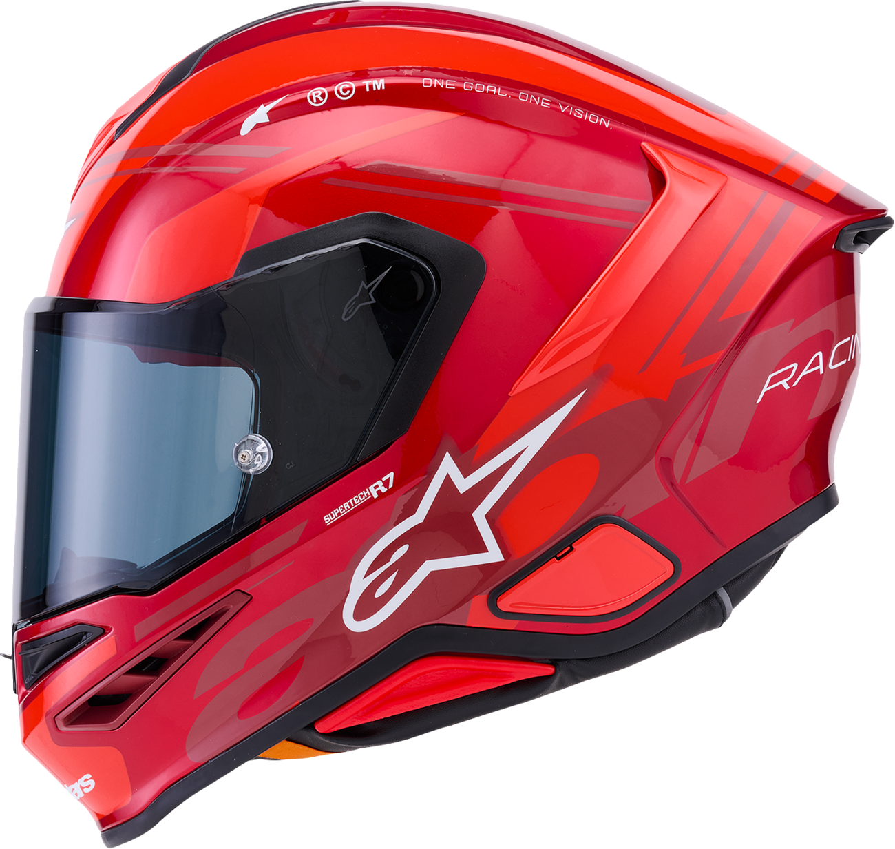 ALPINESTARS Supertech R7 Helmet - 22.06 - A-Core - Gloss Red/White - XS 8203426-3182-XS
