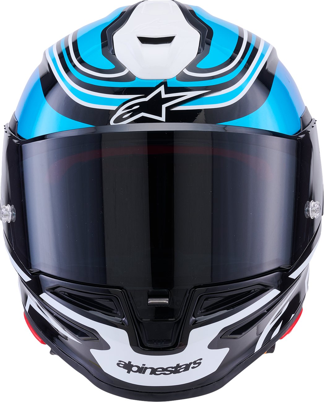 ALPINESTARS Supertech R7 Helmet - Zeal - 22.06 - Gloss Black/Blue/Pink Fluo/White - Small 8202826-1636-S