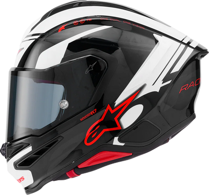 ALPINESTARS Supertech R7 Helmet - 22.06 - A-Core - Gloss Black/White/Red - XL 8203426-1353-XL