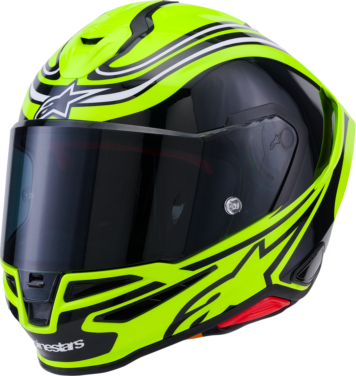 ALPINESTARS Supertech R7 Helmet - Zeal - 22.06 - Gloss Yellow Fluo/Black/White - XL 8202826-5021-XL