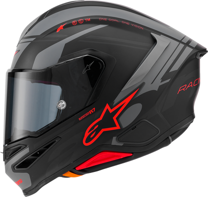ALPINESTARS Supertech R7 Helmet - 22.06 - A-Core - Matte Black/Gray/Red - XS 8203426-1653-XS