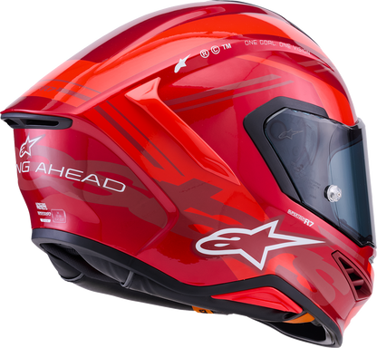 ALPINESTARS Supertech R7 Helmet - 22.06 - A-Core - Gloss Red/White - Small 8203426-3182-S