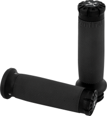 BURLY BRAND Hawk Grips - TBW - Black Machined B16-1009BM
