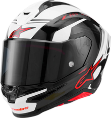 ALPINESTARS Supertech R7 Helmet - 22.06 - A-Core - Gloss Black/White/Red - Small 8203426-1353-S