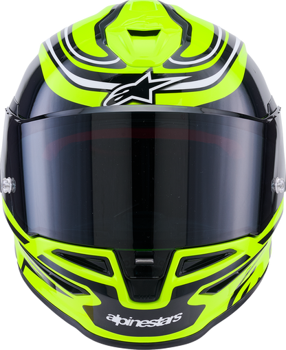 ALPINESTARS Supertech R7 Helmet - Zeal - 22.06 - Gloss Yellow Fluo/Black/White - 2XL 8202826-5021-2XL