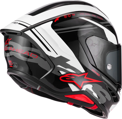 ALPINESTARS Supertech R7 Helmet - 22.06 - A-Core - Gloss Black/White/Red - Small 8203426-1353-S