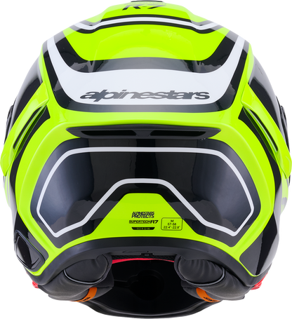 ALPINESTARS Supertech R7 Helmet - Zeal - 22.06 - Gloss Yellow Fluo/Black/White - 2XL 8202826-5021-2XL