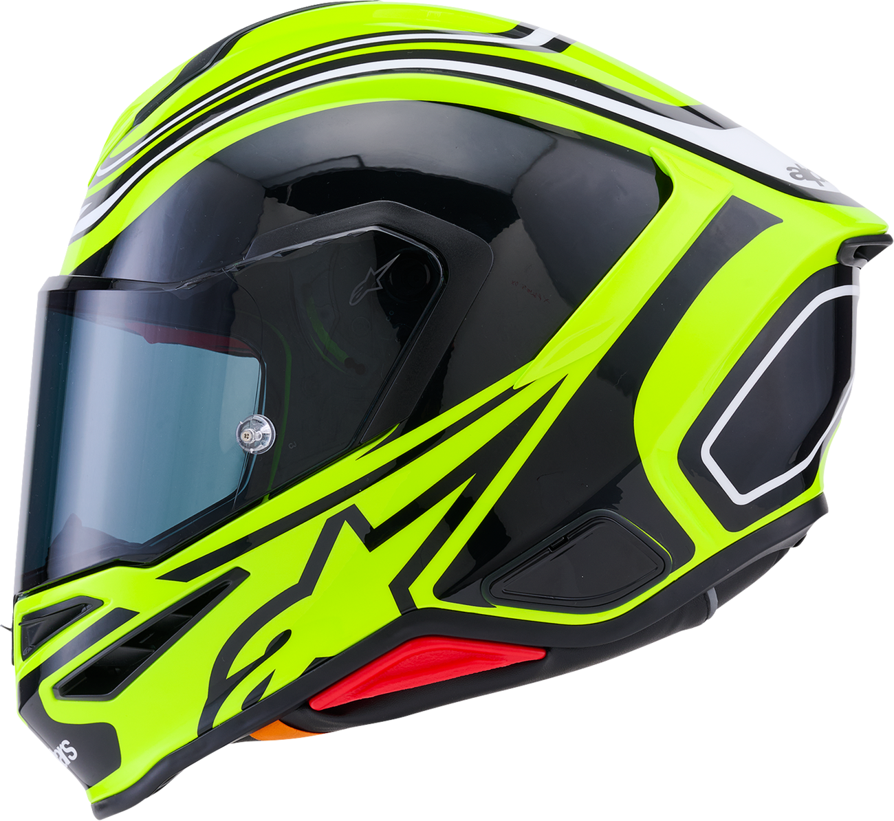ALPINESTARS Supertech R7 Helmet - Zeal - 22.06 - Gloss Yellow Fluo/Black/White - 2XL 8202826-5021-2XL
