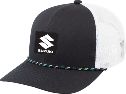 FACTORY EFFEX Suzuki Explorer Braided Snapback Hat - Dark Navy Blue/White 29-86406