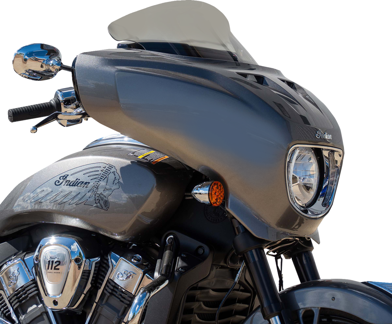 KLOCK WERKS Flare® Windshield - 9" - Tint - Chieftain PowerPlus/Roadmaster PowerPlus KWW-04-0645-T
