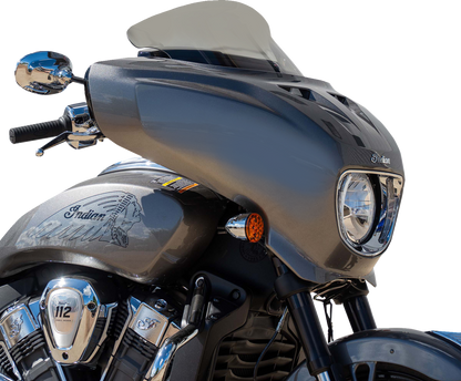 KLOCK WERKS Flare® Windshield - 9" - Tint - Chieftain PowerPlus/Roadmaster PowerPlus KWW-04-0645-T