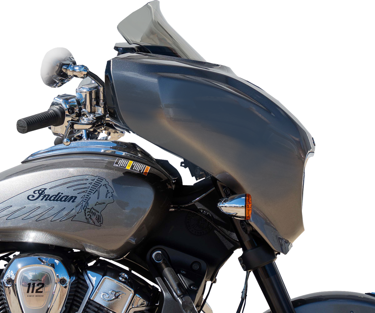 KLOCK WERKS Flare® Windshield - 9" - Tint - Chieftain PowerPlus/Roadmaster PowerPlus KWW-04-0645-T