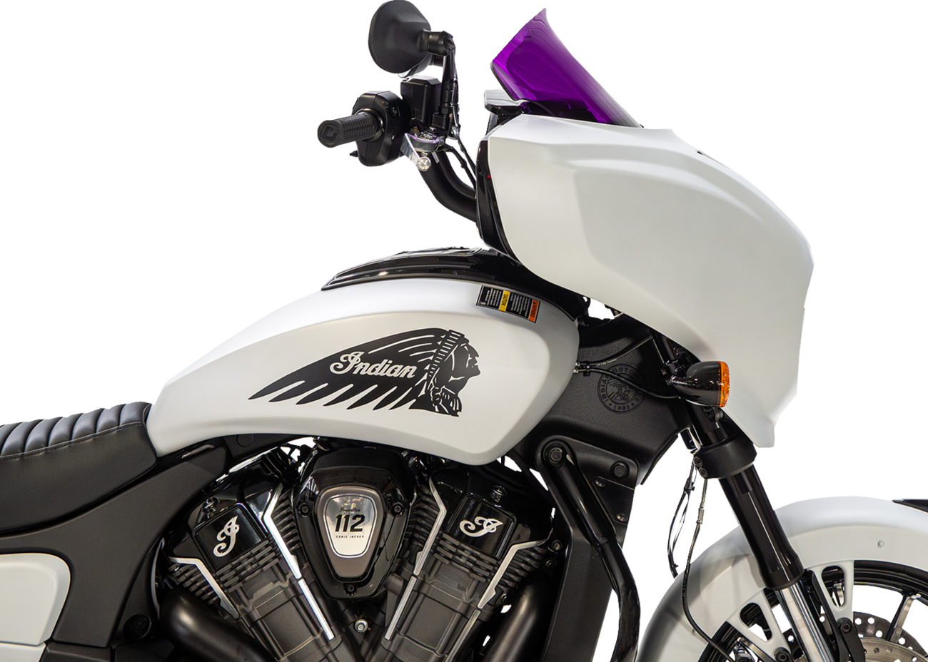 KLOCK WERKS Windshield - 9" - Purple - Chieftain PowerPlus/Roadmaster PowerPlus KWW-04-0656