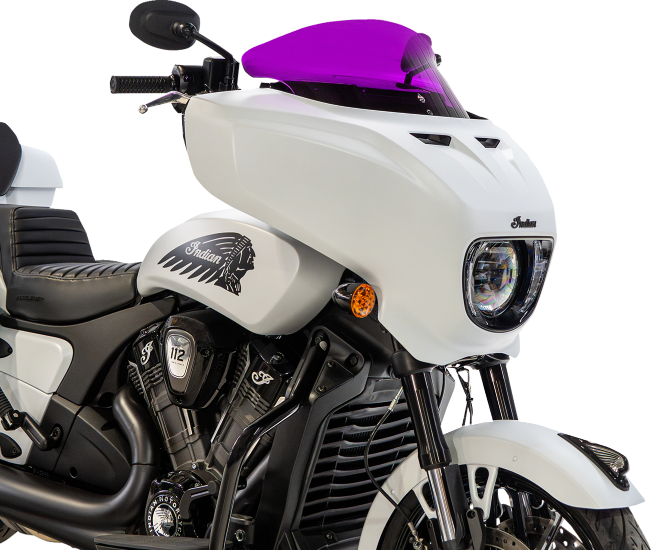 KLOCK WERKS Windshield - 9" - Purple - Chieftain PowerPlus/Roadmaster PowerPlus KWW-04-0656