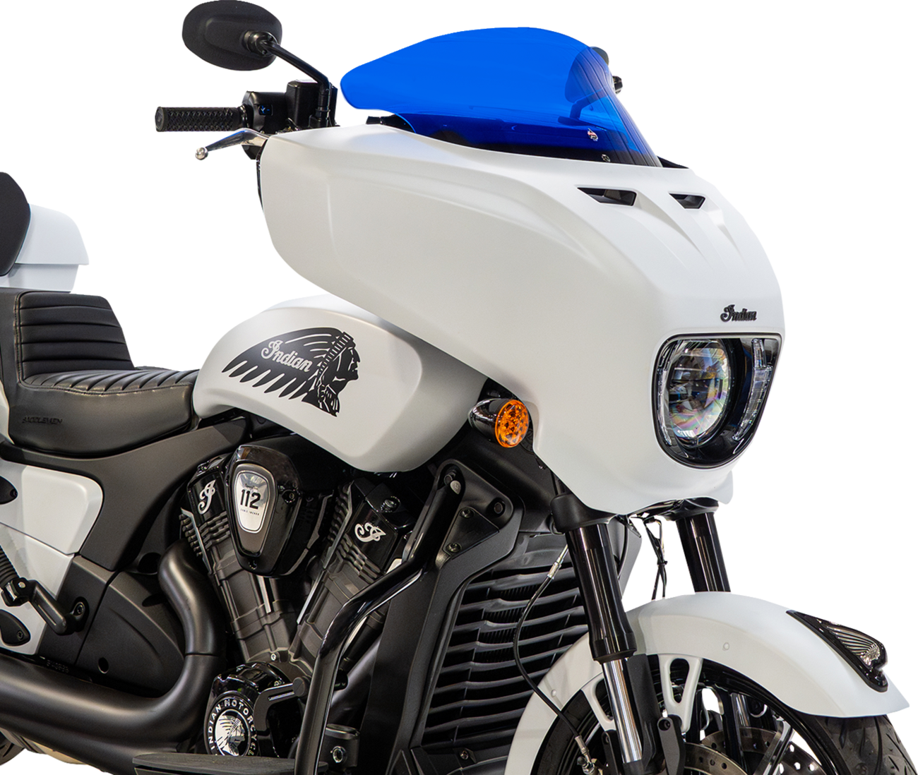 KLOCK WERKS Windshield - 9" - Blue - Chieftain PowerPlus/Roadmaster PowerPlus KWW-04-0655